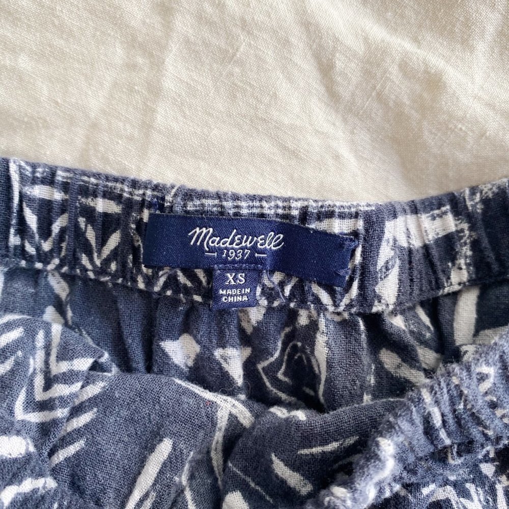 Madewell Blue Kingston Patterened Cover-Up Jumpsuit in Inkspell - Picture 7 of 9